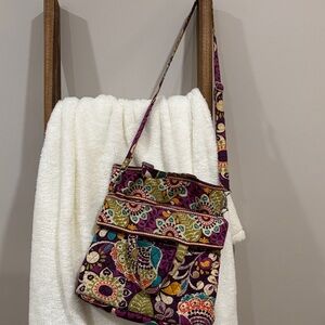 Vera Bradley Purple and Green Crossbody Bag